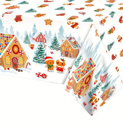 Christmas Family Party Supplies Disposable Table Cloth