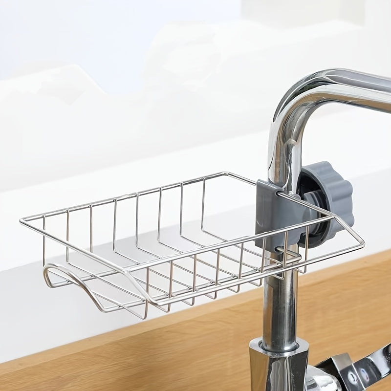 Stainless Steel Sink Faucet Rack for RV Kitchen Storage
