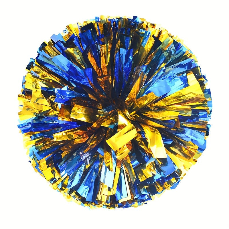 2pcs Cheering Poms With Ring Handheld Props Celebration