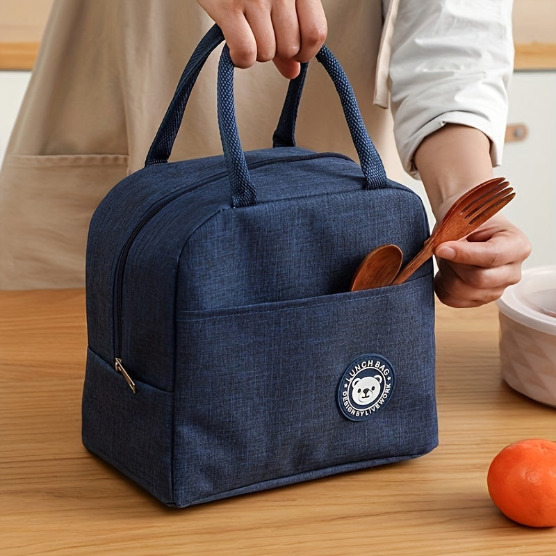 Insulated Lunch Bag Medium Soft Tote Cooler for Work Office School Adults