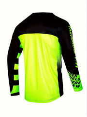 Camouflage Men's Long Sleeve Motorcycle T shirt Quick Drying Outdoor Top