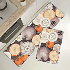 Fruit Pattern Kitchen Mat Non Slip & Waterproof