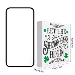St Patrick's 'Let The Shenanigans Begin' Sign PVC Green