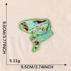 2pcs Boys Tiger Dolphin Embroidery DIY Patch for Clothes Backpack Hat