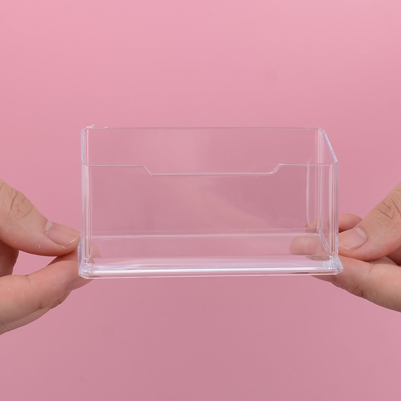 Acrylic Business Card Holder Desk Organizer
