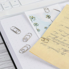 50pcs Heart Shape Paperclips for Office School Organizer Supplies