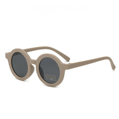Boys Casual Round Frame Sunglasses UV Protection Glasses