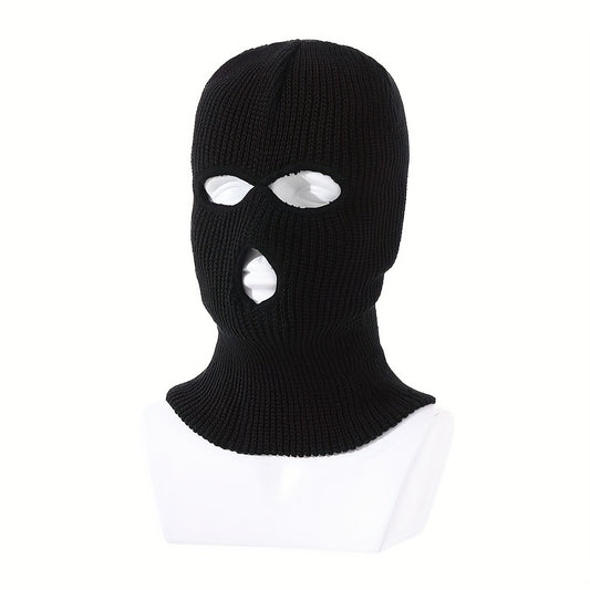 Men's Balaclava Hat Unisex Winter Warm Ski Mask 3 Hole Windproof