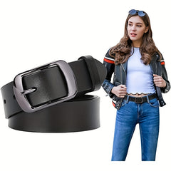 Leather Belt Solid Casual Belt Vintage Unisex Jeans Pants Belt