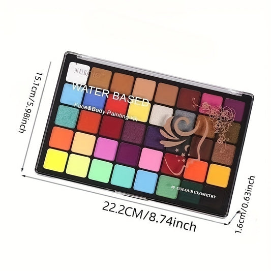 40 Water Soluble Matte Body Paint Pigment for Adults Halloween Christmas