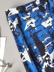  Star Print Tie Dye High Rise Skinny Trousers