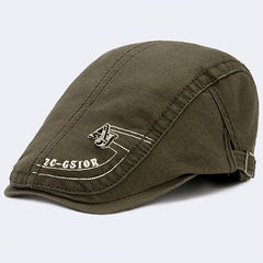 Pure Cotton Men's Beret Casual Peaked Cap