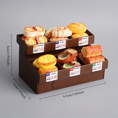 Mini Shelf for Simulated Bread and Play Desserts Storage