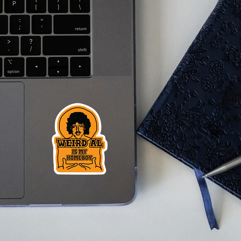 Weird Al Vinyl Sticker Orange Car Decal