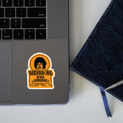 Weird Al Vinyl Sticker Orange Car Decal