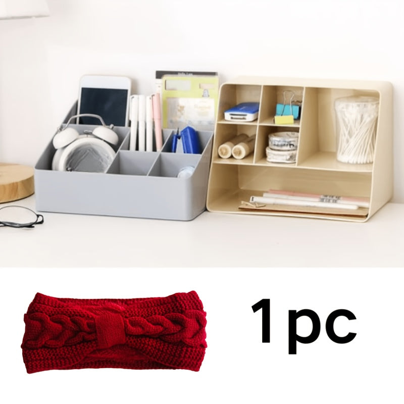 Women's Winter Plush Earmuffs Headband Soft Stretch Polyester Warm Hair Wrap