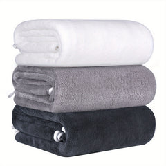 3pcs Quick Drying Microfiber Bath Towels - Absorbent & Multipurpose