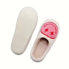 Women's Cozy Lightning Smile Face Slippers