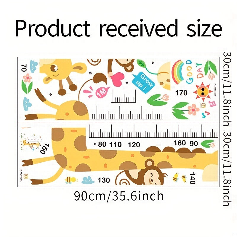 Cartoon Height Measurement Stickers for Kids Room
