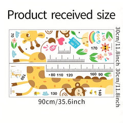 Cartoon Height Measurement Stickers for Kids Room