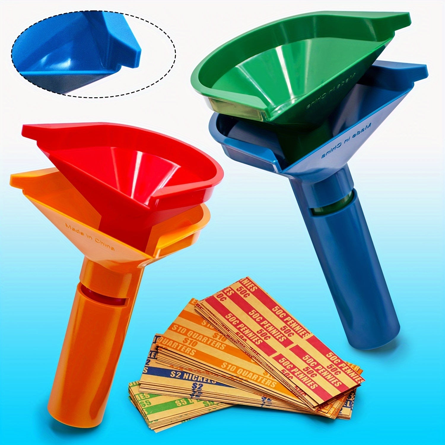 Coin Sorter Tubes Counters & Wrappers Coin Storage Organize Count