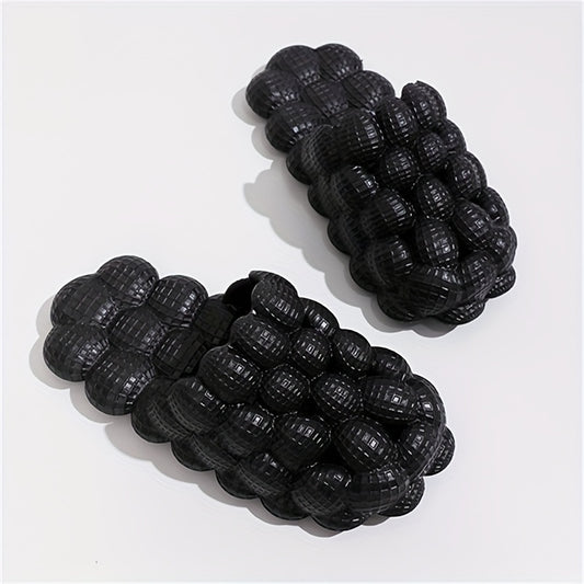 Unisex Round Toe Bubble Slippers Thick Sole Outdoor Sports Slip-On