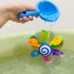 Colorful Kids Bath Windmill Toy with Water Sprinkler