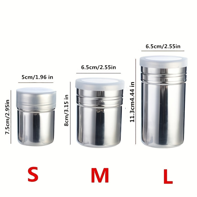 16pcs Cappuccino Shape Coffee Stencils Mesh Shaker Sugar Shaker With Lid