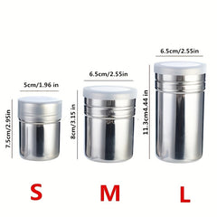 16pcs Cappuccino Shape Coffee Stencils Mesh Shaker Sugar Shaker With Lid