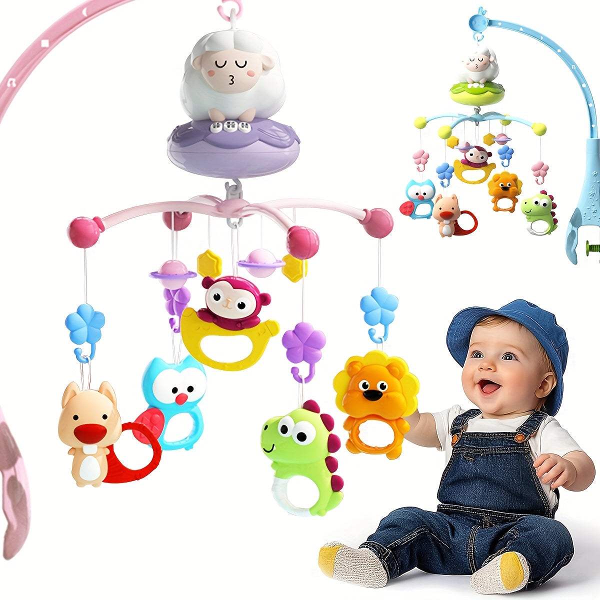 Sheep Bed Bell Pendant Music & Lights Toy