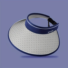 Adjustable Photochromic Visor Hat Dotted Wide Brim UV Protection Sun Hat