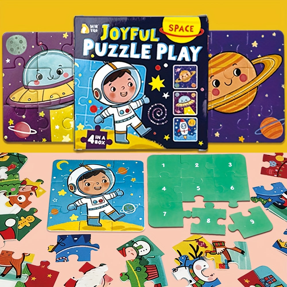 Space Jigsaw Puzzle Toy Astronaut Planets & Stars Educational Learning Game