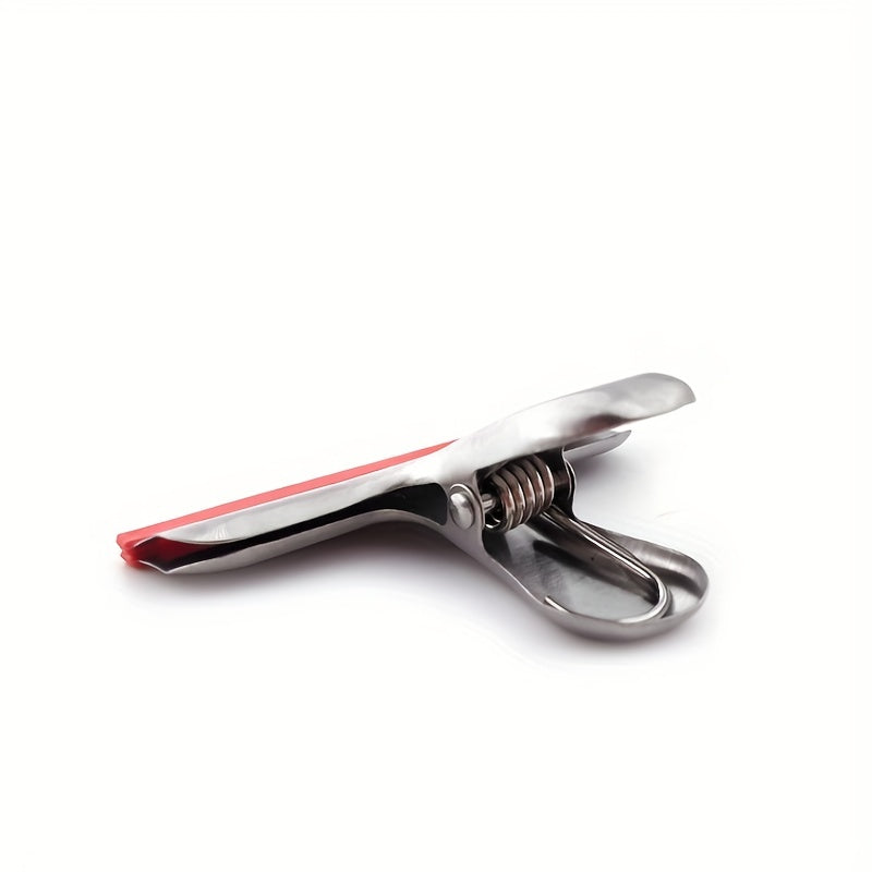 Stainless Steel Silicone Sealing Clip Ticket Clip Non-slip Strip