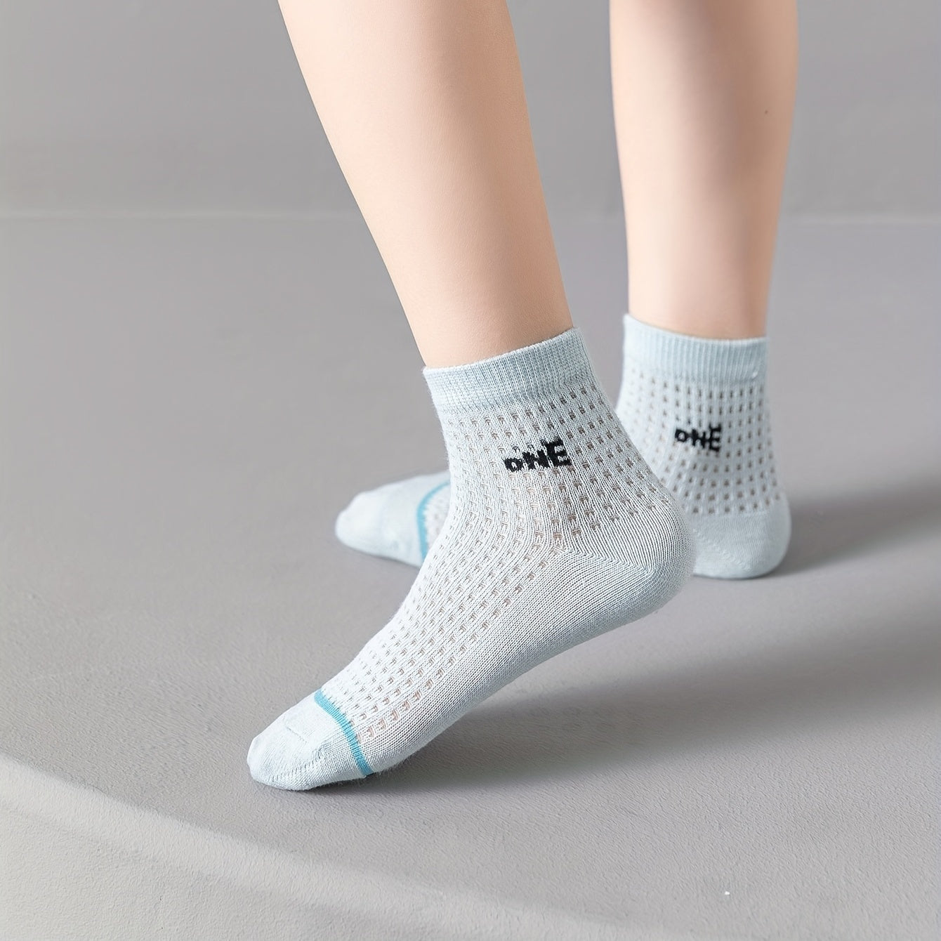5 Pairs Kids Comfortable Breathable Socks for Spring Summer
