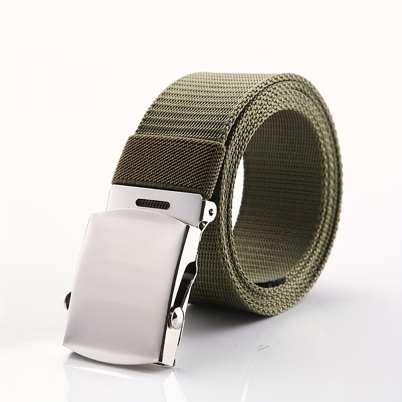 Men's Canvas Belt Automatic Buckle Outdoor Wear
