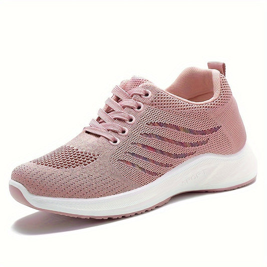 Breathable Heighten Woven Running Shoes Lightweight Thick Bottom