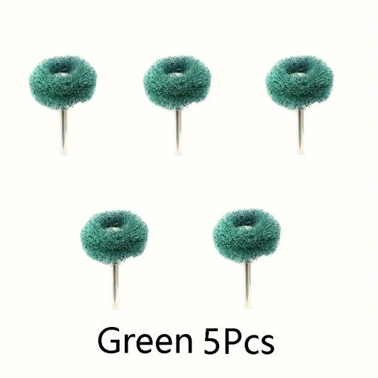 Mini Drill Bit Nylon Abrasive Brush Wire Buffing Polishing Wheel Set
