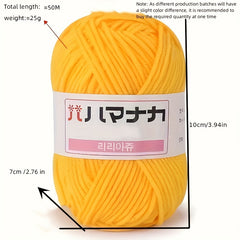 Soft Milk Cotton Yarn for DIY Knitting Crocheting Sweater Bag Scarf