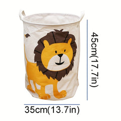 Cartoon Folding Storage Basket Clothes Washing Waterproof Bin