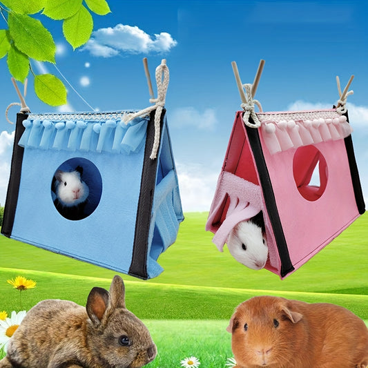 Triangle Tent Hideout for Small Pets Hamsters Guinea Pigs Gliders Rabbits