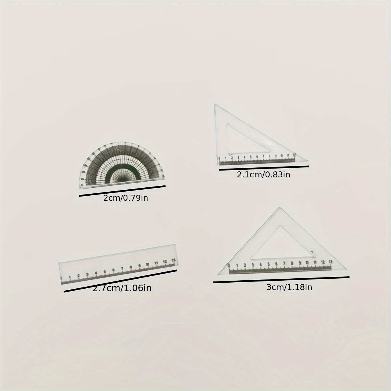 Dollhouse Plastic Ruler Model Accessories Realistic Learning Supplies