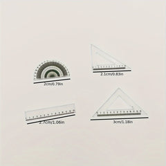 Dollhouse Plastic Ruler Model Accessories Realistic Learning Supplies