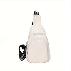 Kids Crossbody Bag With Letter Pattern Shoulder Strap
