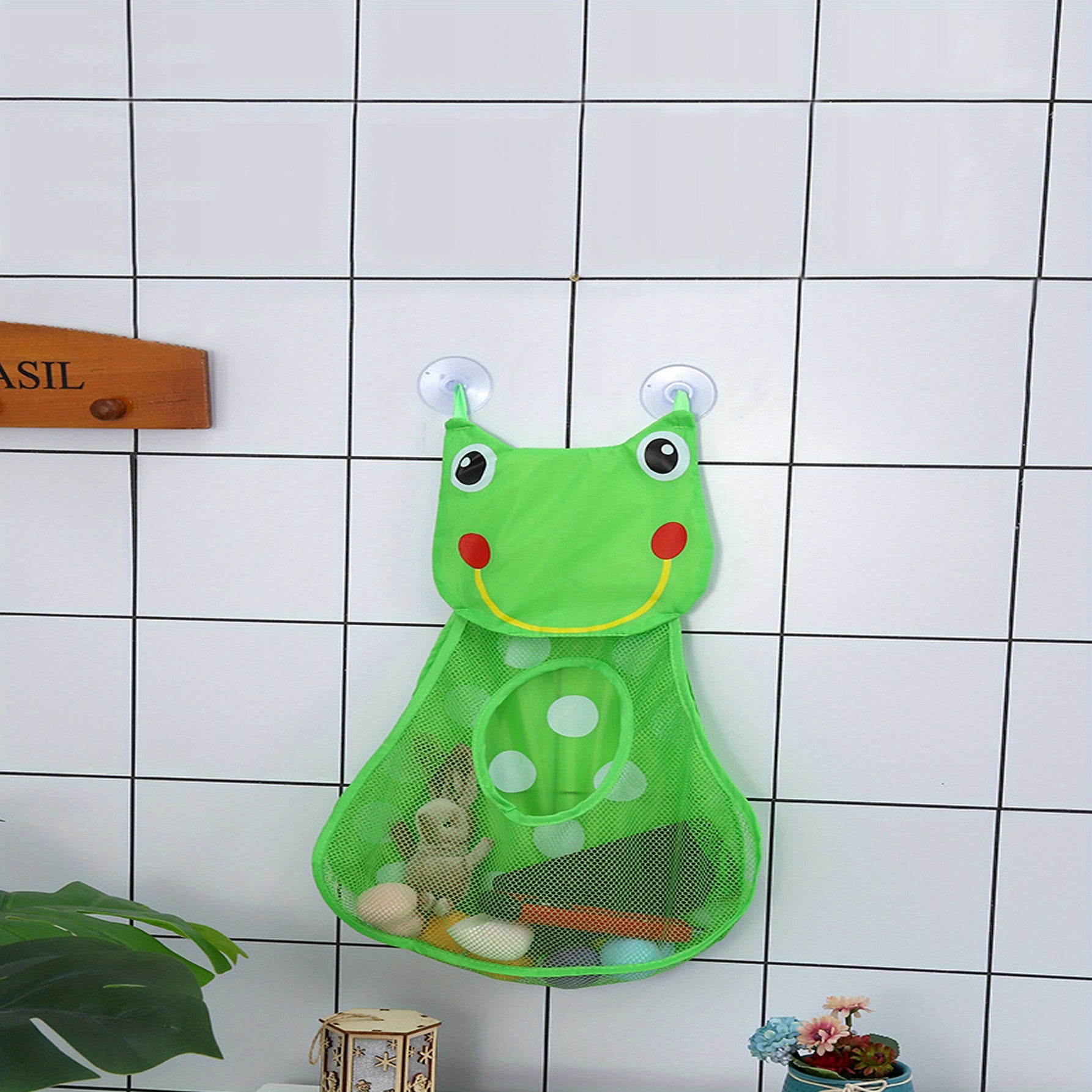 17inch Baby Toy Storage Bag - Ideal for Bath Time, Toilet Drain Netting