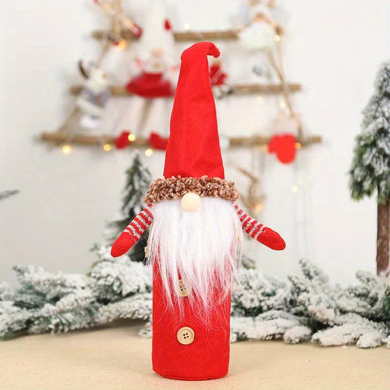 Christmas Dwarf Wine Bottle Sleeve Decoration