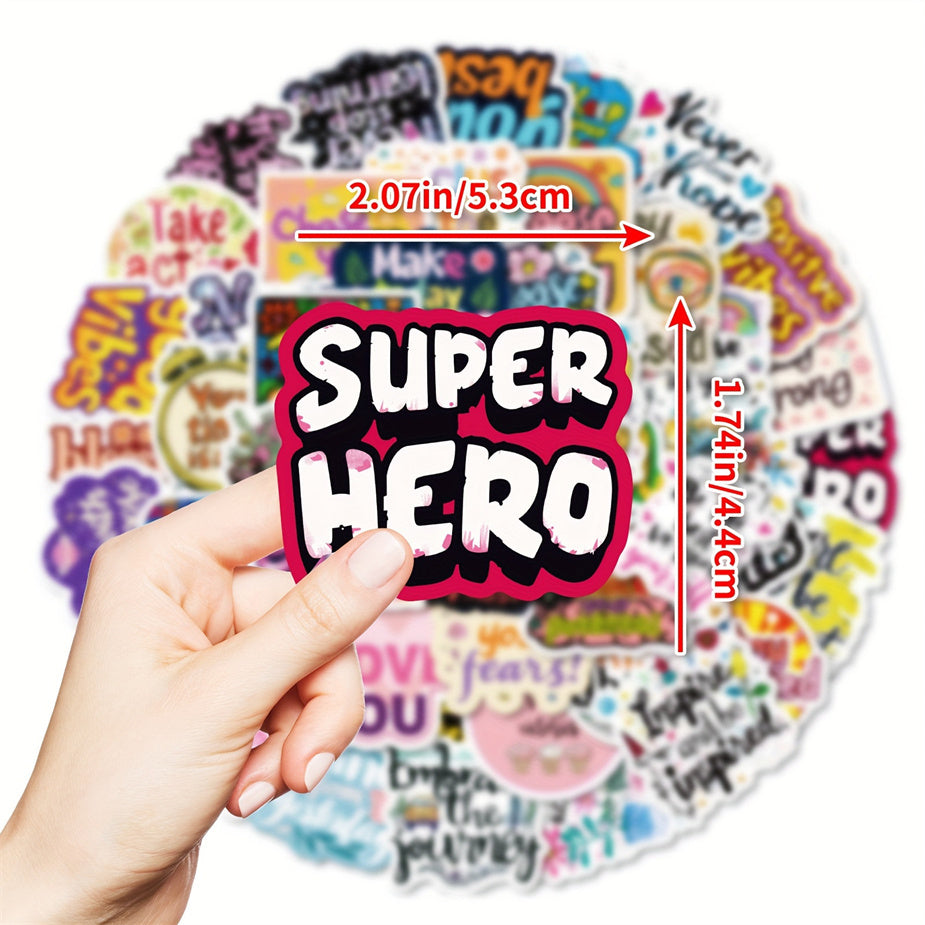 50pcs Inspirational Quotes Motivational Stickers for Self Improvement