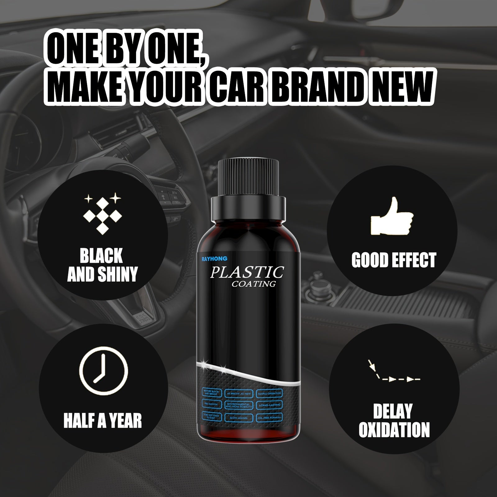 Plastic Restorer for Cars Ceramic Coating Trim Restore