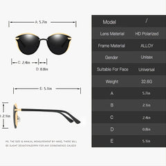 Polarized Cat Eye Sunglasses UV400 Cycling Glasses