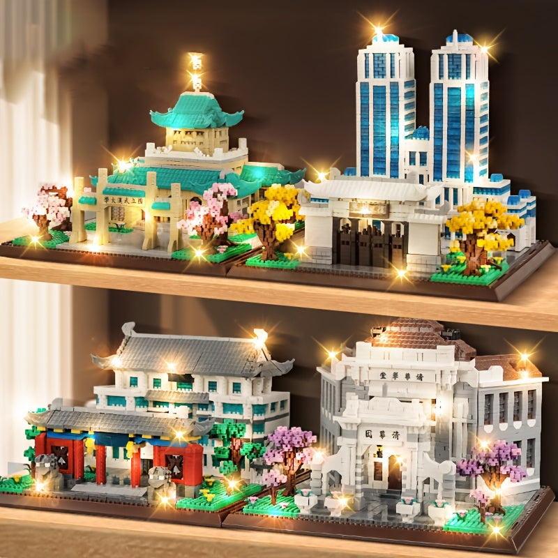 4300pcs World Famous School Building Blocks Model Gift
