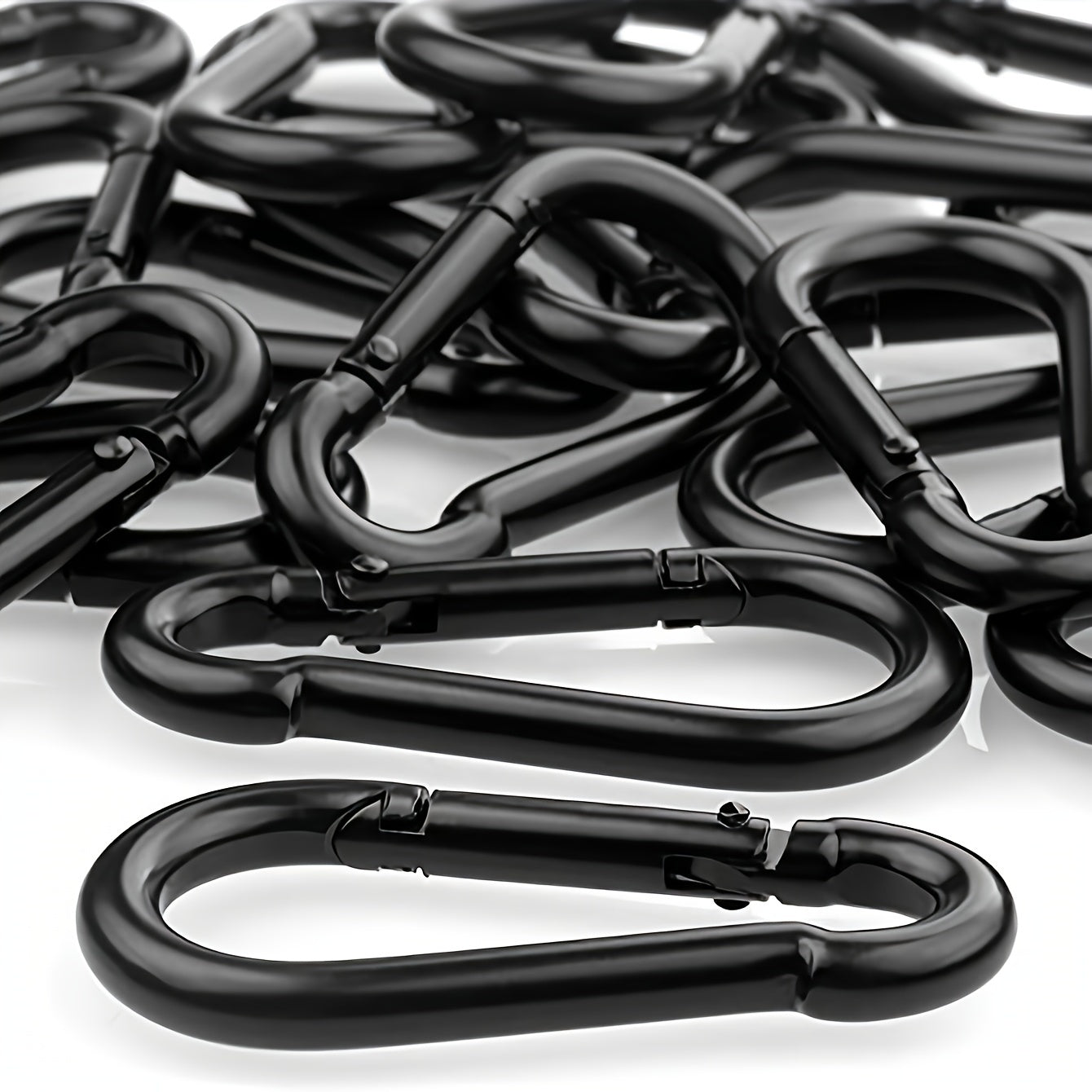 10pcs Aluminum Alloy Carabiner Keychain Hook